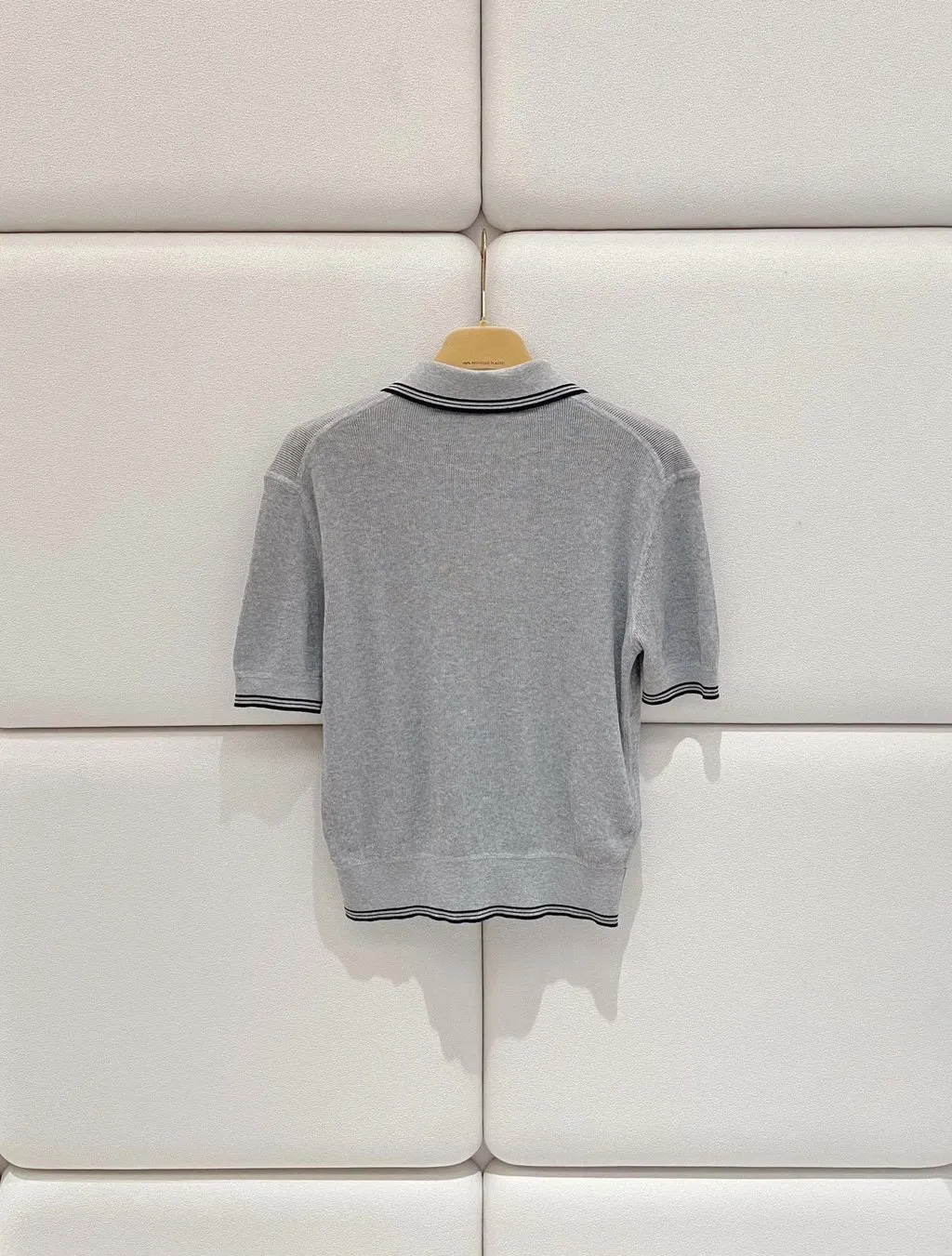 Miu Miu Grey Cotton Top Grey Cotton Never worn - Back View