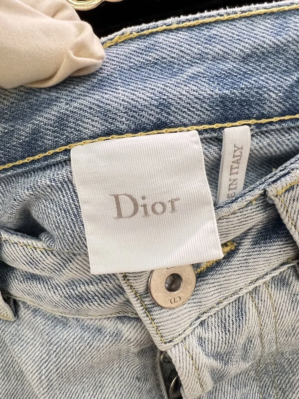 Dior Blue Denim Jeans Blue Denim Very good - Inside View