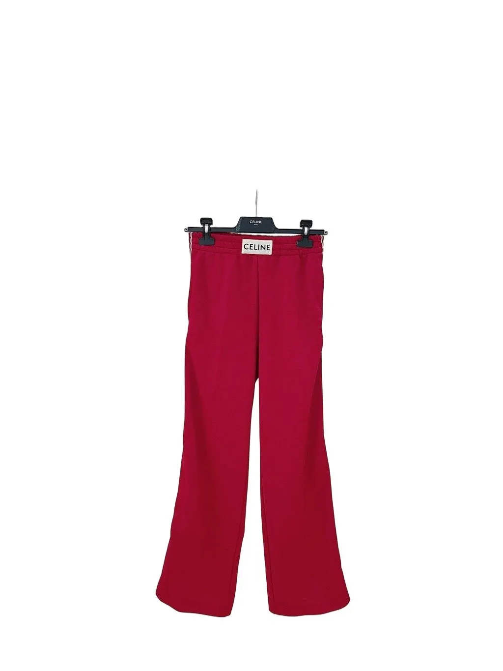 Celine Red Cotton Trousers Red Cotton Very good - Front View