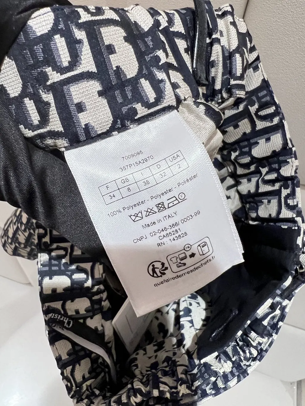 Dior Cotton Shorts MultiColor Cotton Never worn - Box View