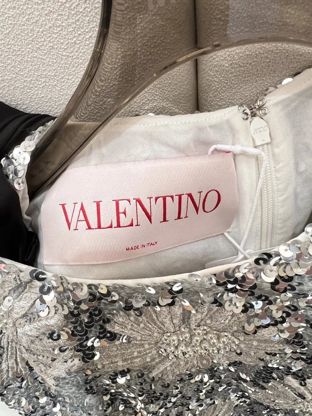 Valentino Embellished Dress MultiColor Very good - Inside View