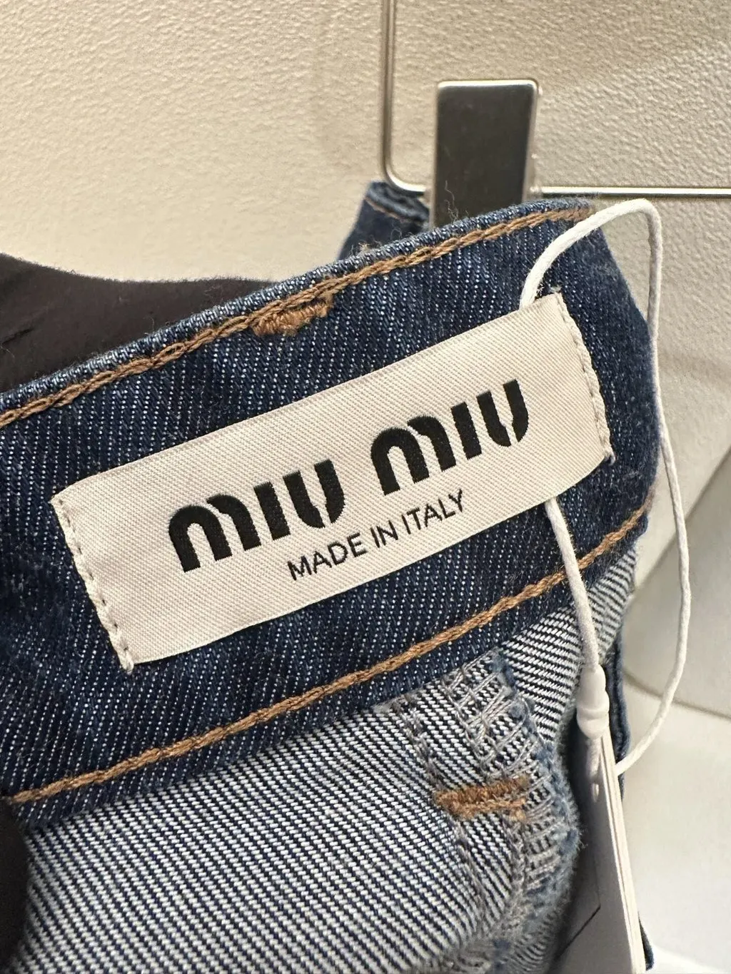Miu Miu Blue Denim Shorts Blue Denim Very good - Inside View