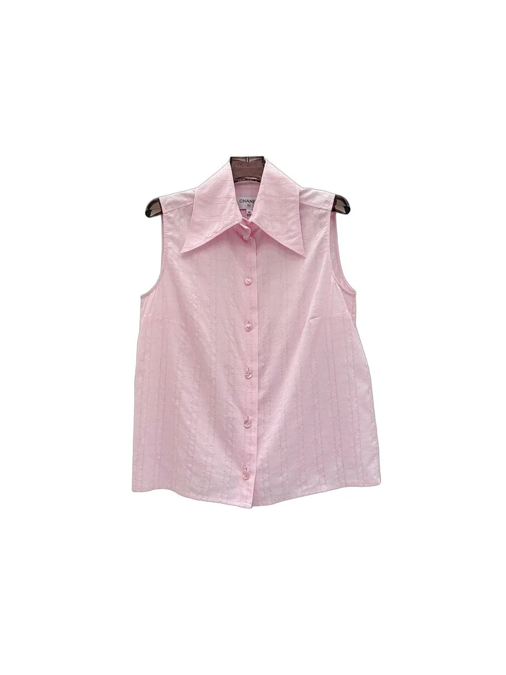 Chanel Pink Silk Top Pink Silk Very good - Front View
