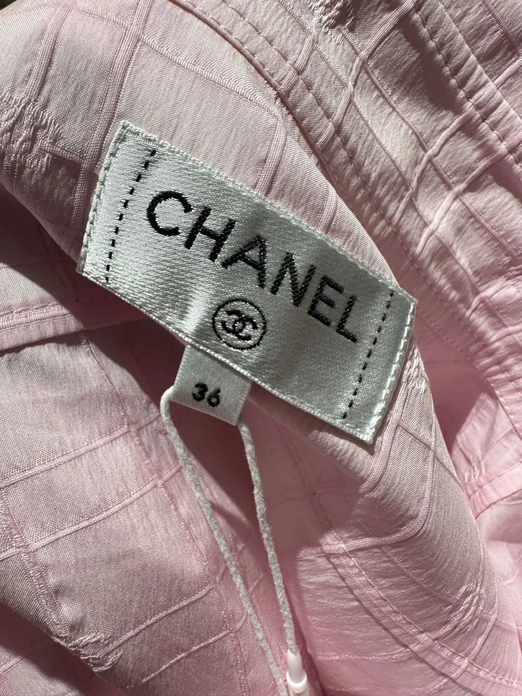 Chanel Pink Silk Top Pink Silk Very good - Inside View