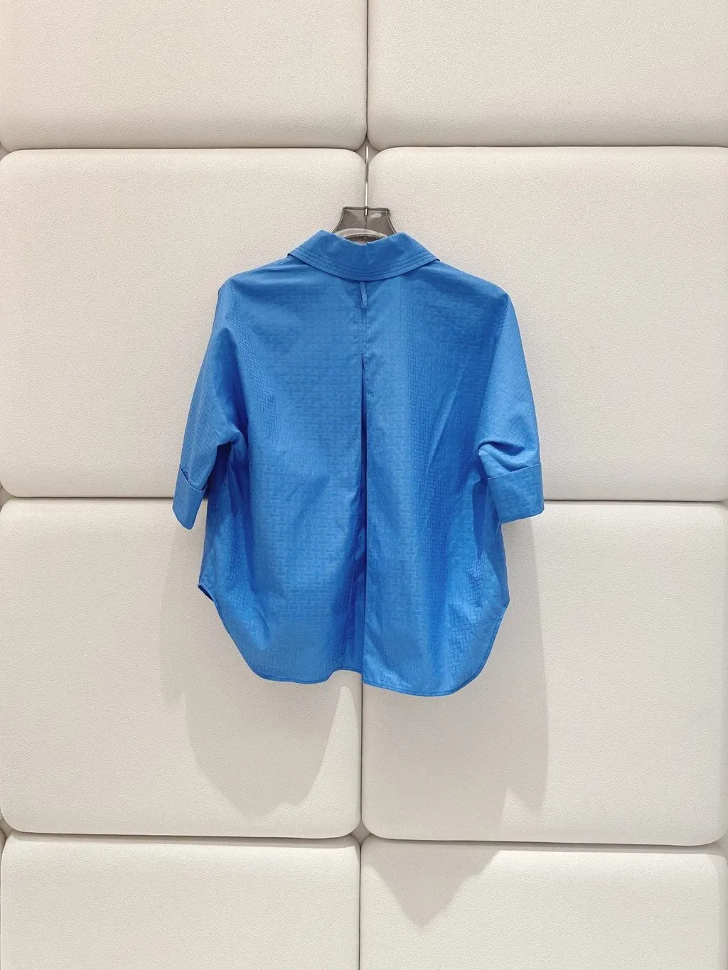 Hermès Blue Silk Top Blue Silk Very good - Back View