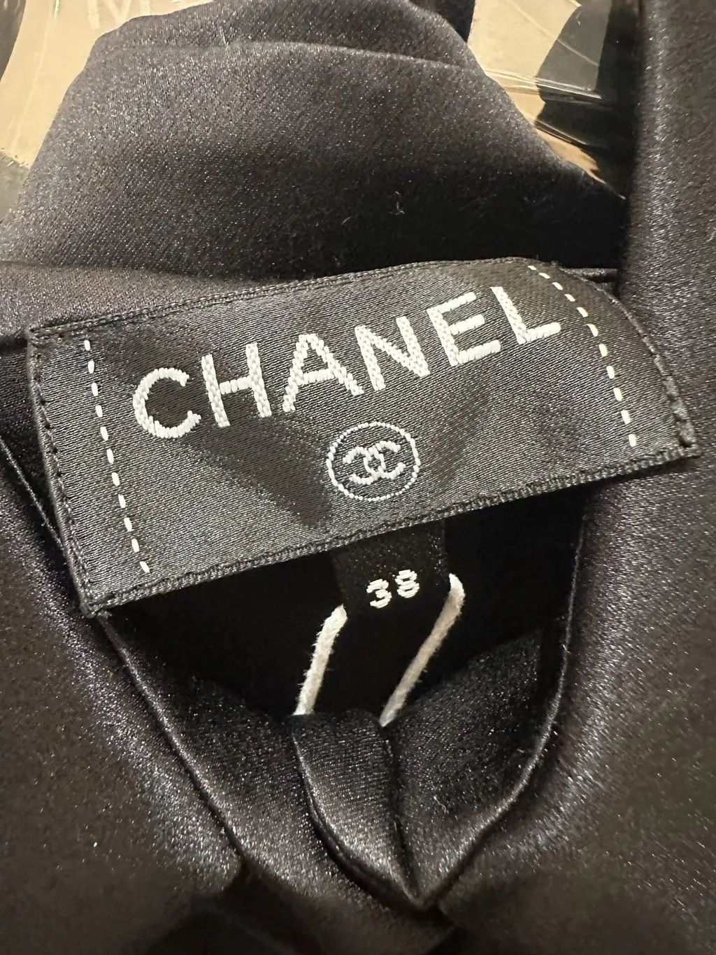 Chanel Black Lace Dress Black Lace Very good - Inside View