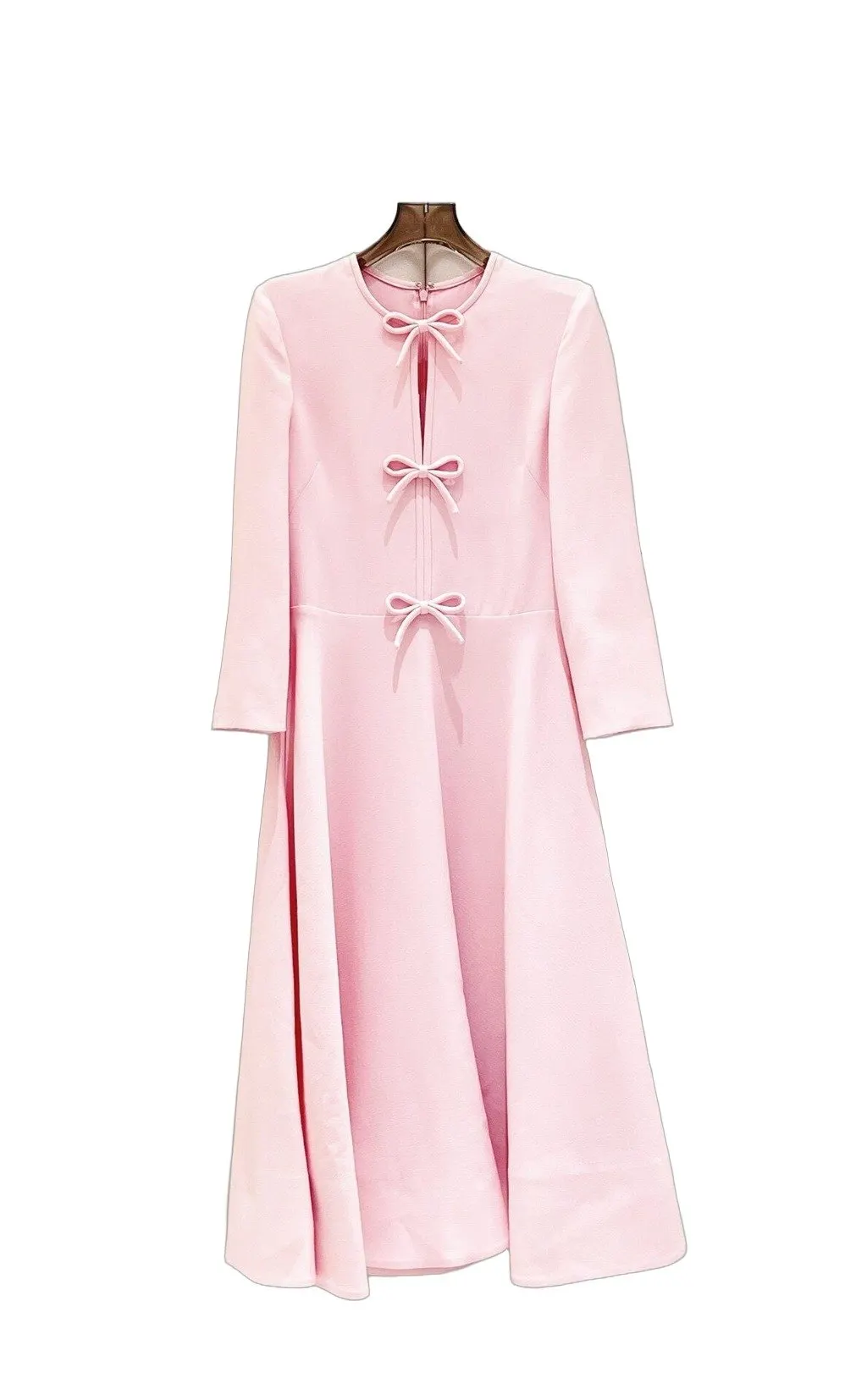 Valentino Pink Silk Dress Pink Silk Very good - Front View
