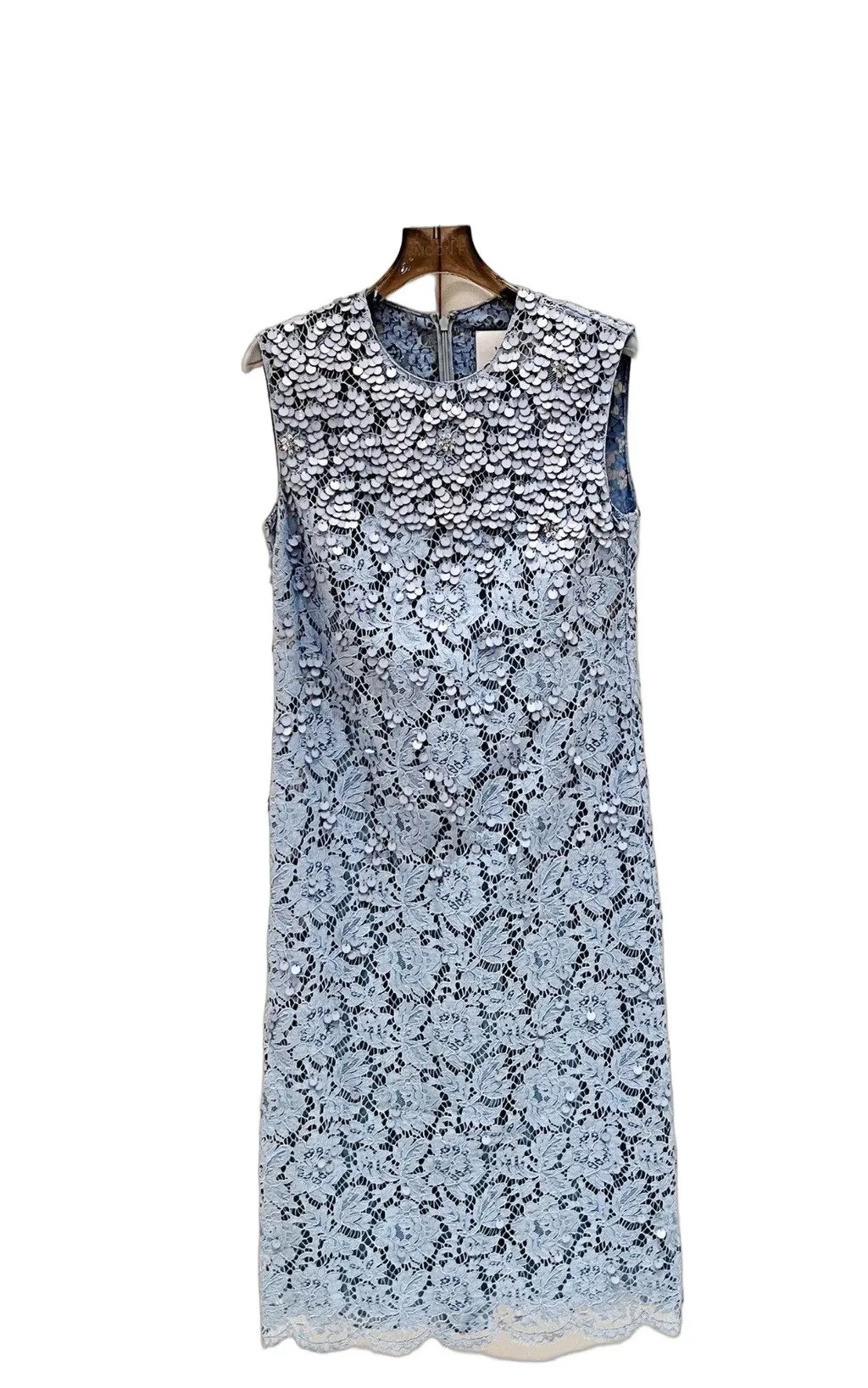 Valentino Blue Glitter Dress Blue Very good - Front View