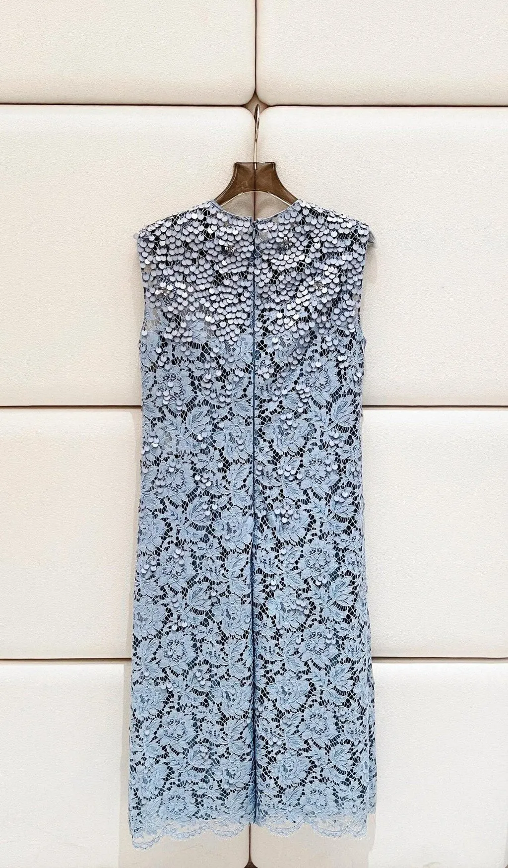 Valentino Blue Glitter Dress Blue Very good - Back View