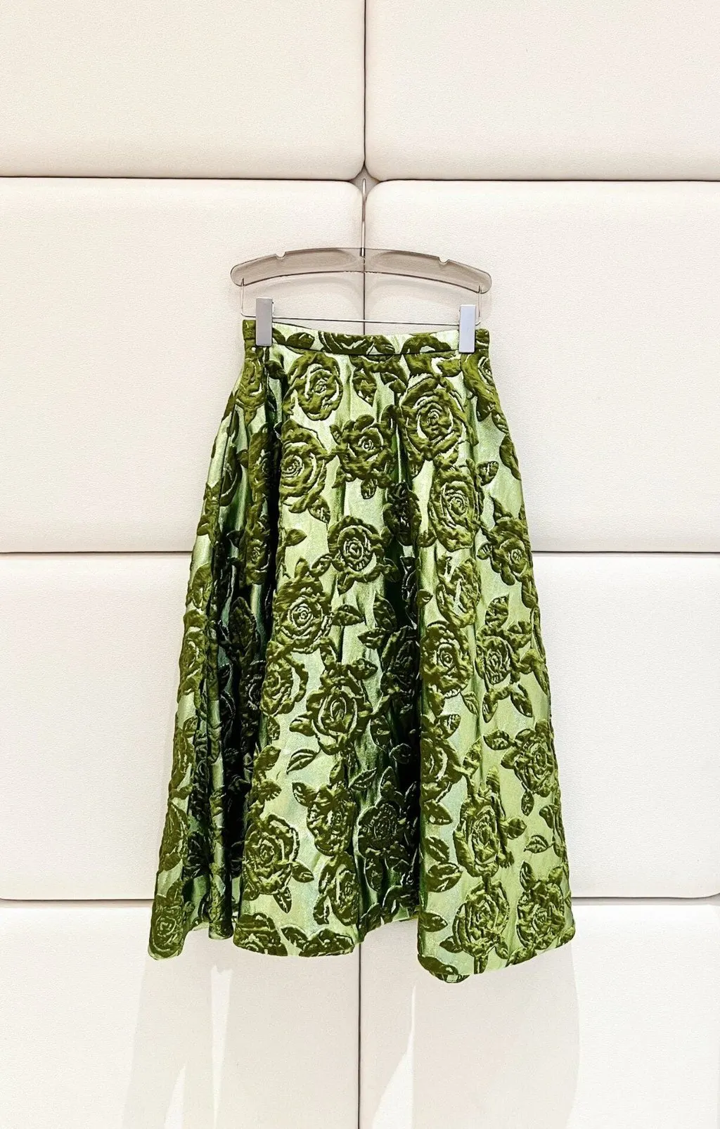 Valentino Green Silk Skirt Green Silk Very good - Back View