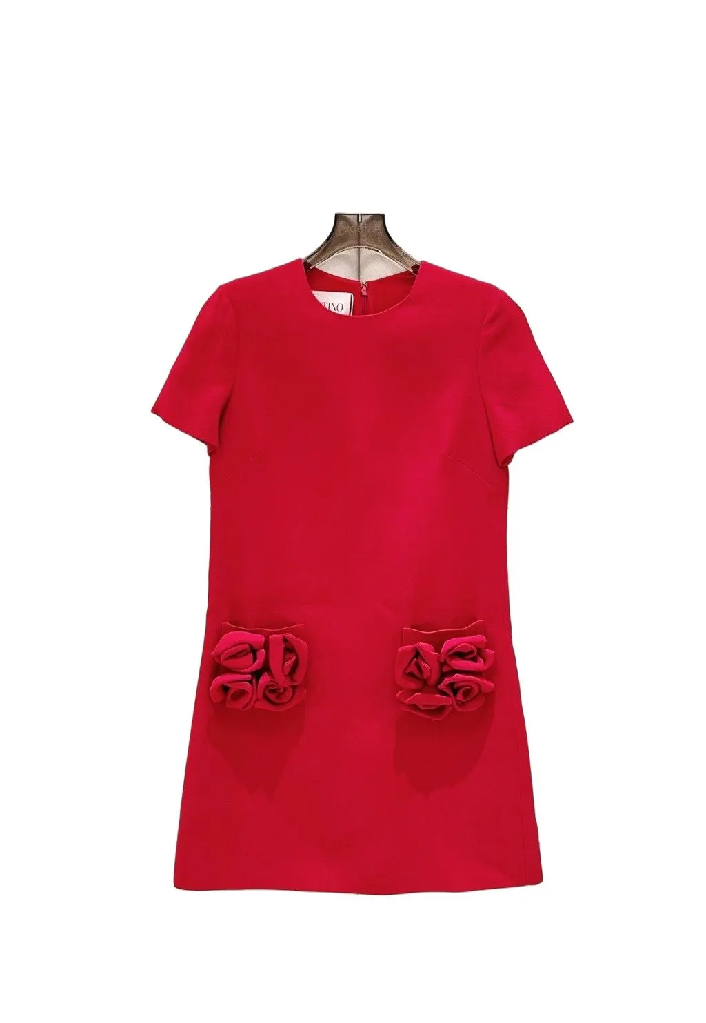 Valentino Red Cotton Dress Red Cotton Very good - Front View