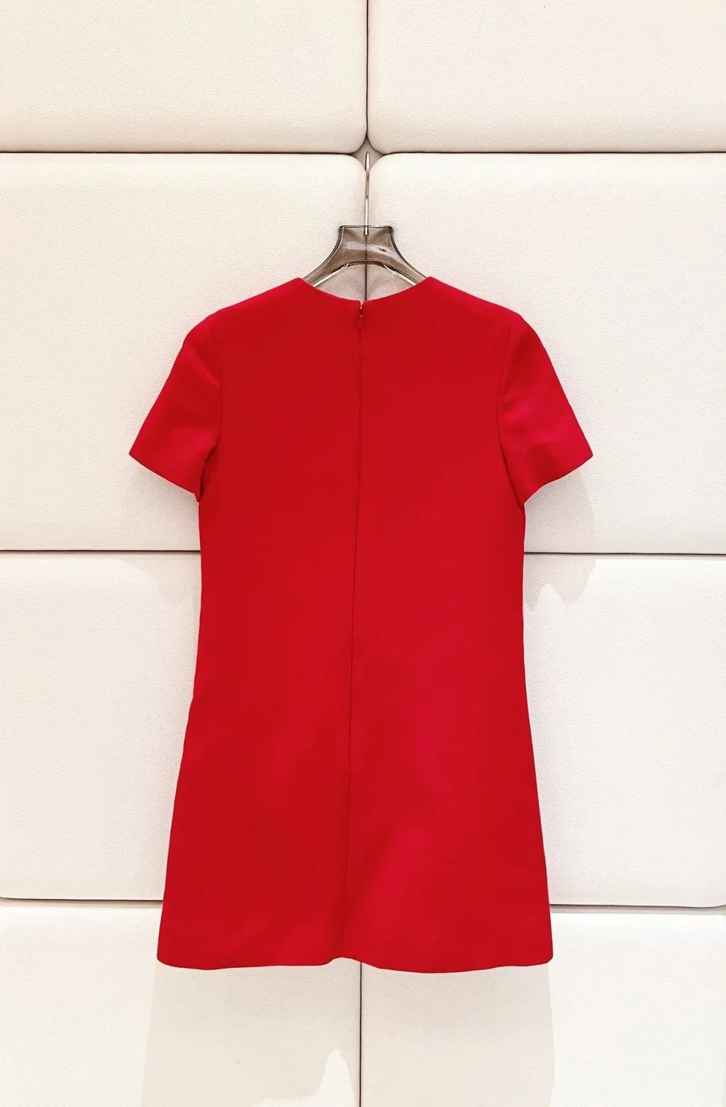 Valentino Red Cotton Dress Red Cotton Very good - Back View