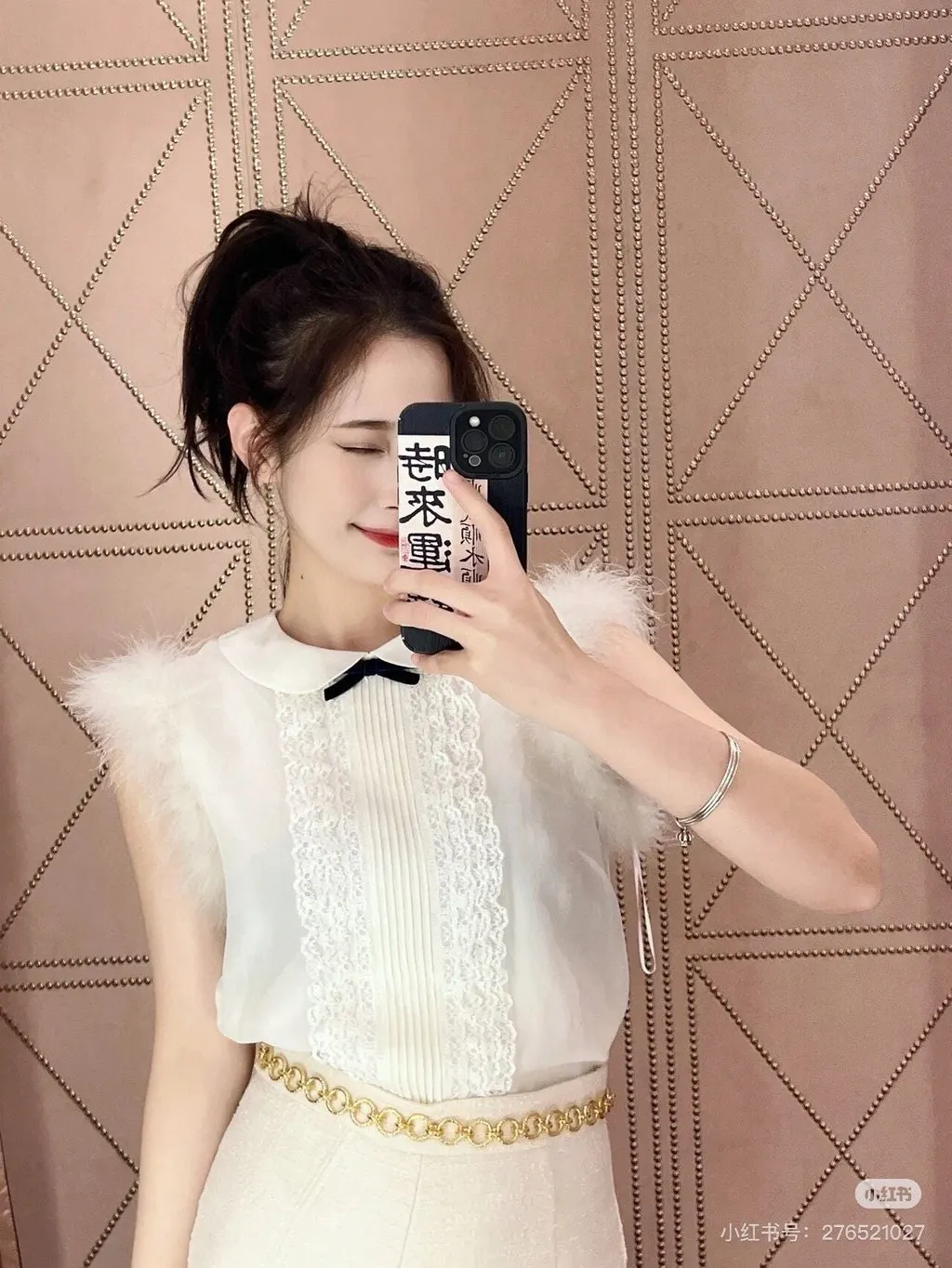 Gucci White Silk Top White Silk Very good - Box View