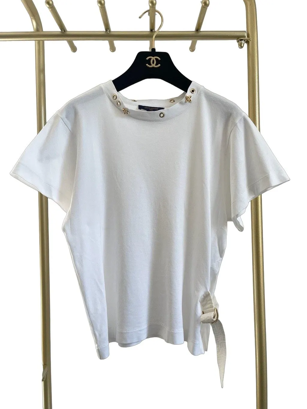 Louis Vuitton White Cotton Top White Cotton Very good - Front View