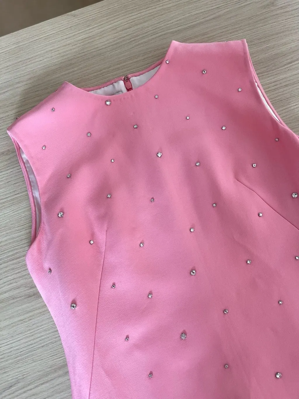 Miu Miu Pink Embellished Dress Pink Very good - Inside View