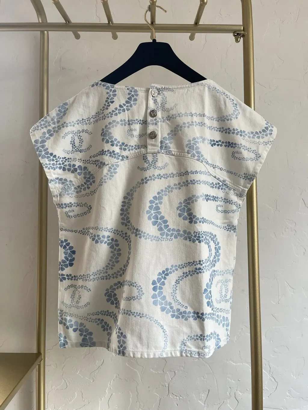 Chanel 25M Viscose Top MultiColor Viscose Very good - Back View