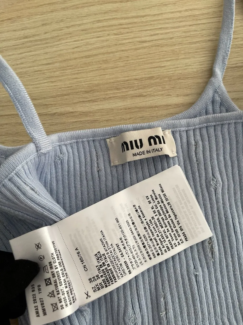Miu Miu Pink Embellished Top Pink Very good - Box View