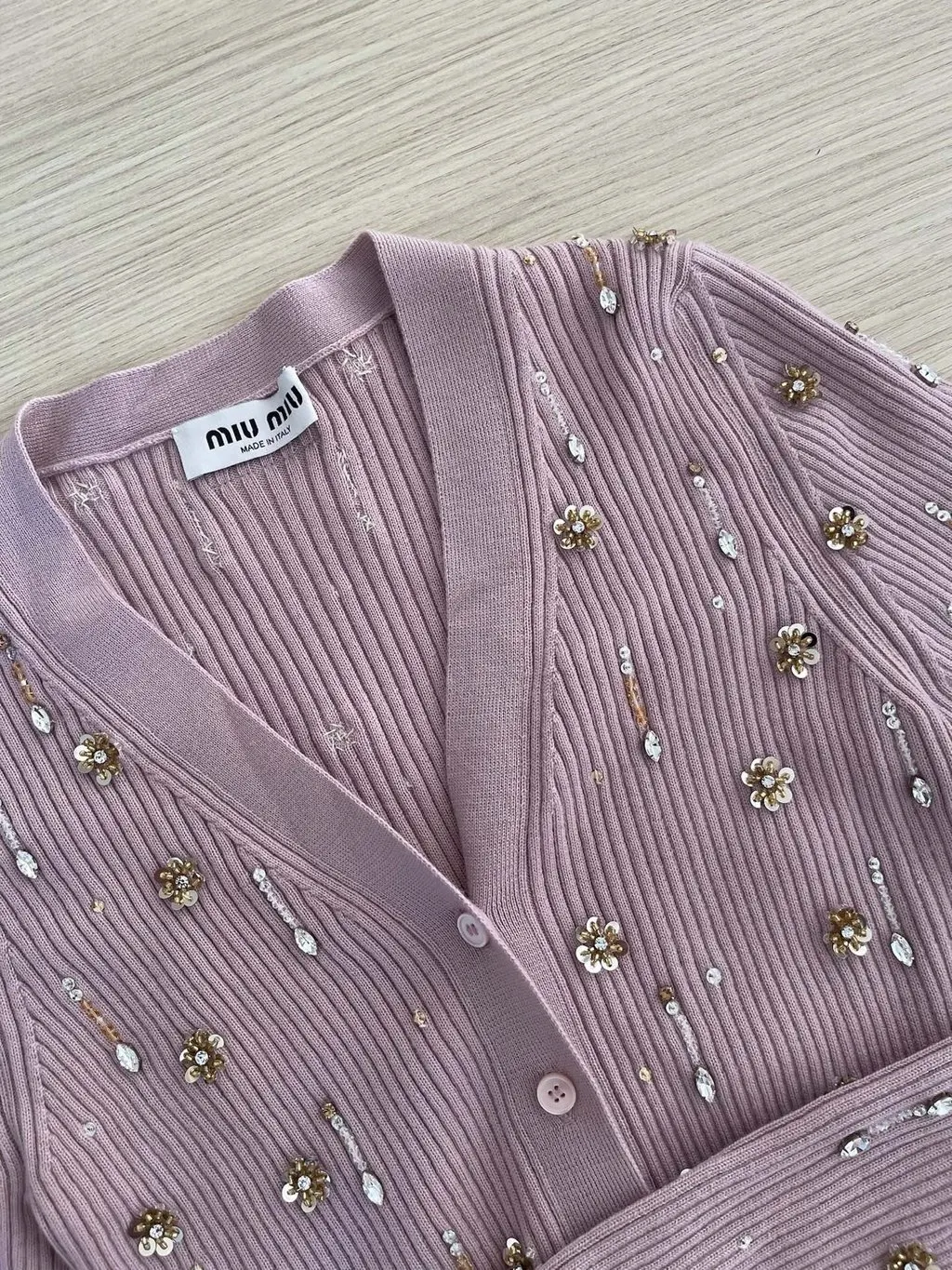 Miu Miu Pink Wool Knitwear Pink Wool Very good - Inside View