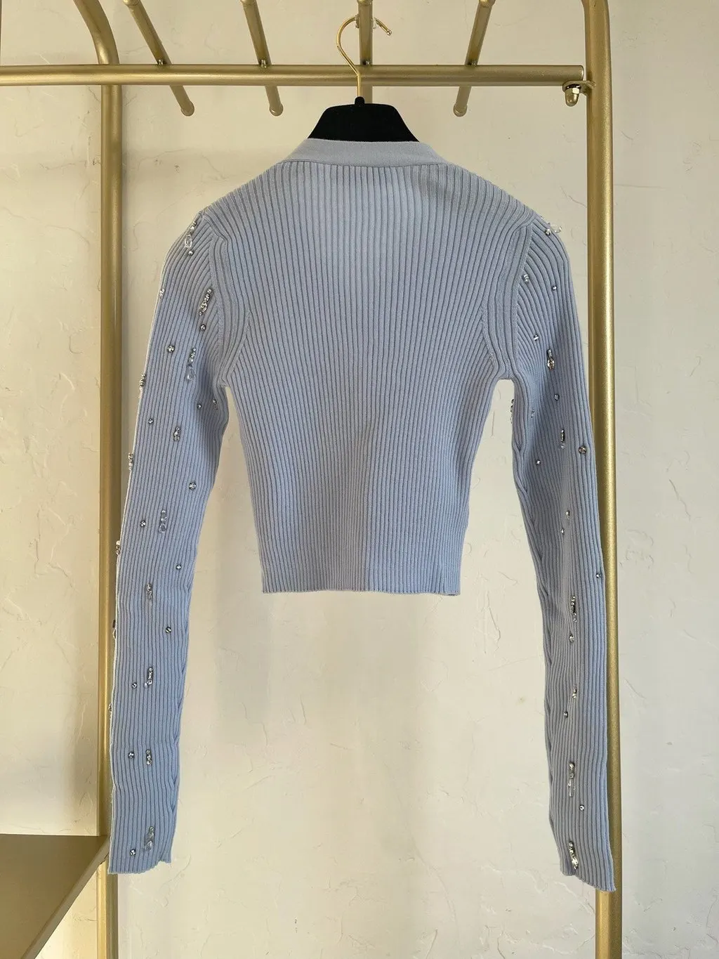 Miu Miu Blue Wool Knitwear Blue Wool Very good - Inside View