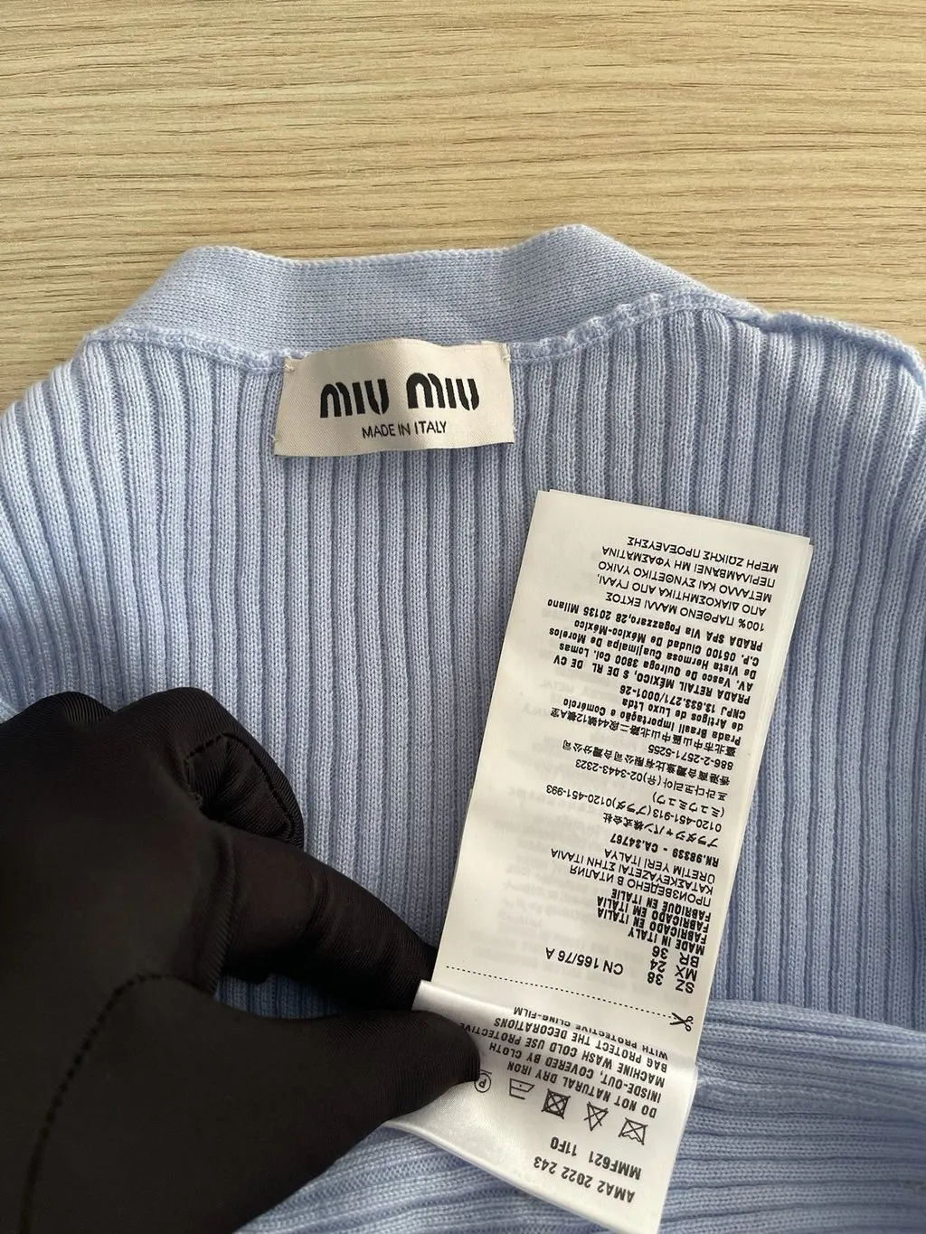 Miu Miu Blue Wool Knitwear Blue Wool Very good - Box View