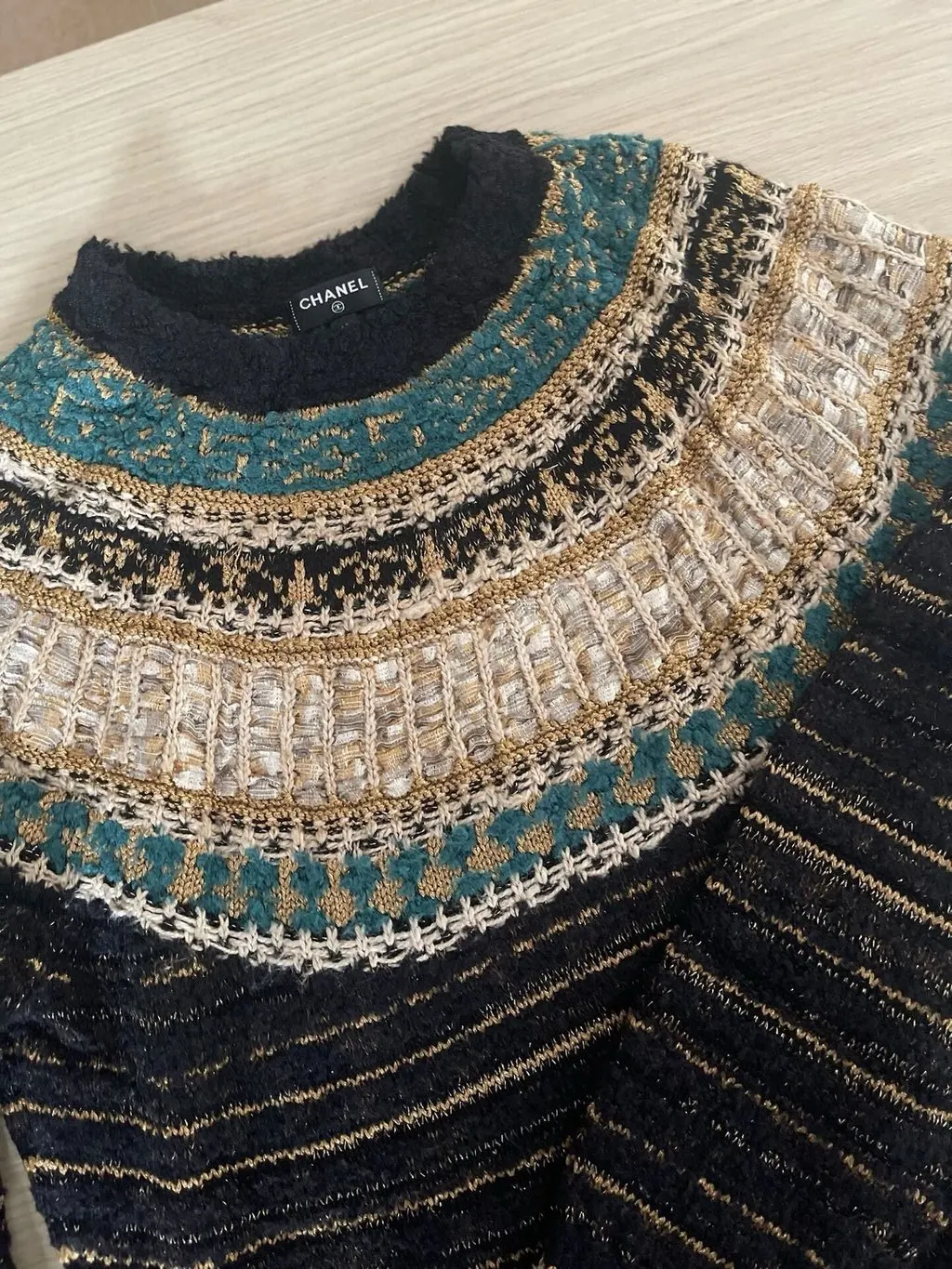 Chanel Wool Dress MultiColor Wool Very good - Model View