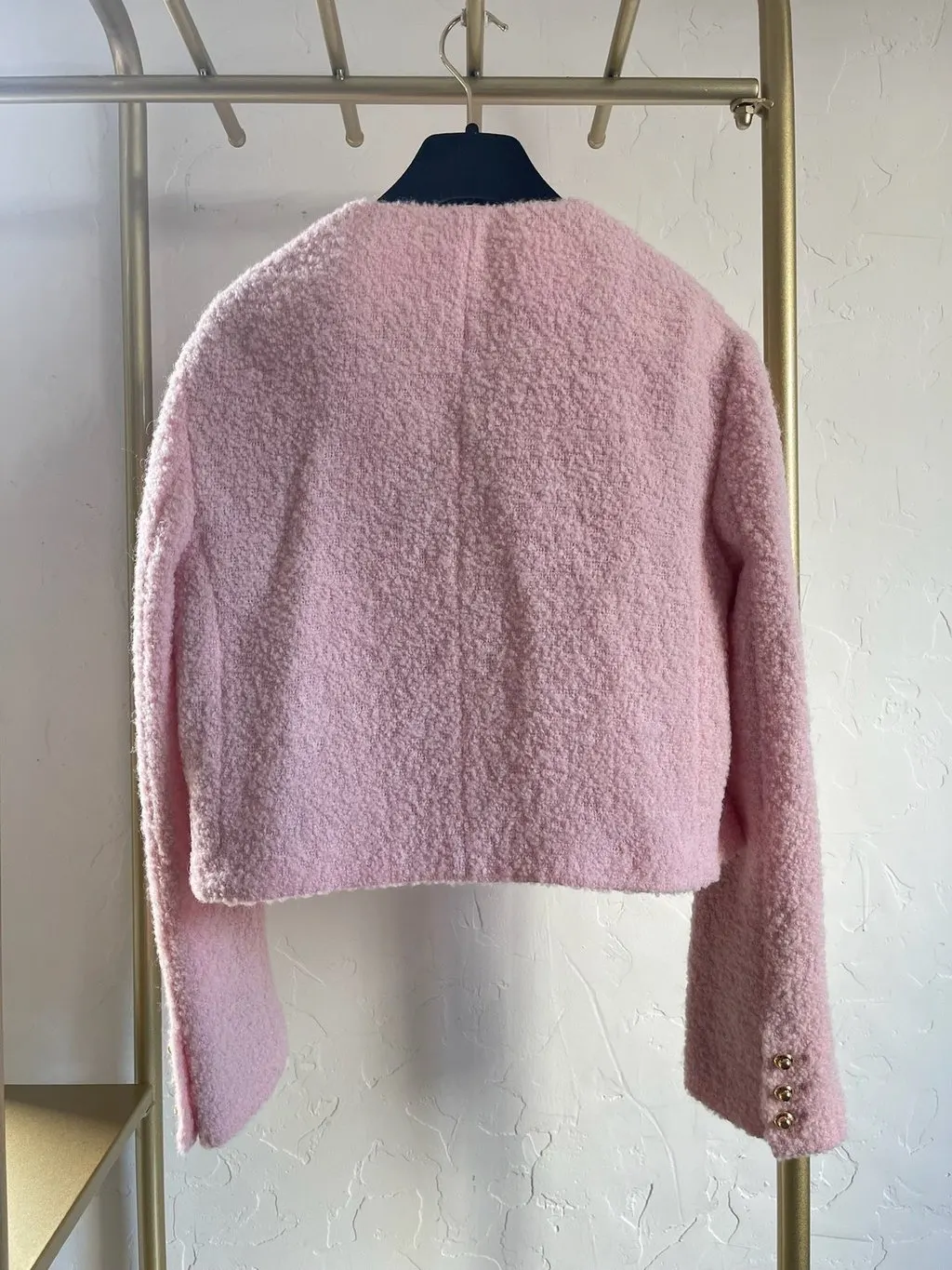 Miu Miu Pink Tweed Jacket Pink Tweed Very good - Inside View