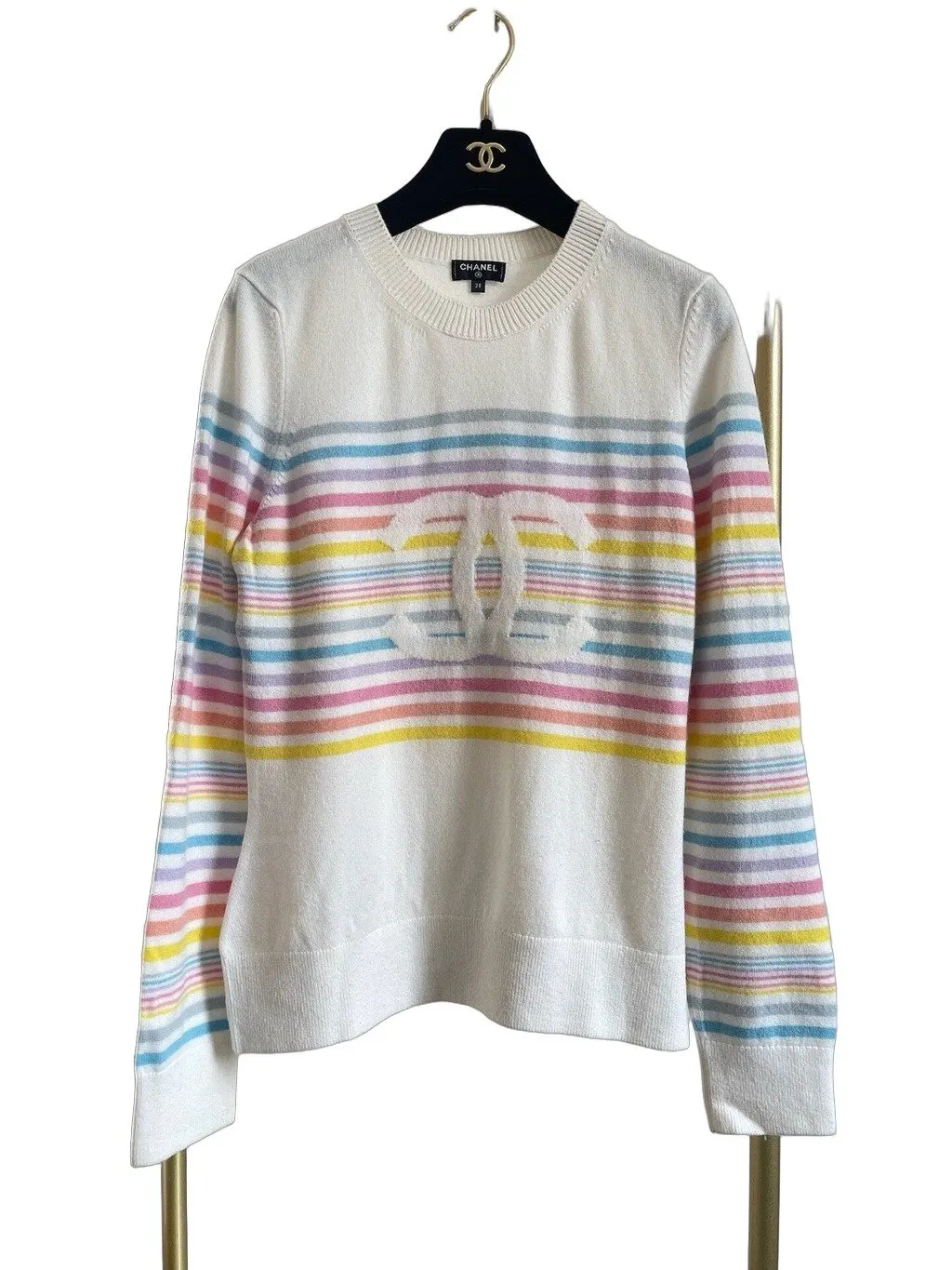 Chanel Wool Knitwear MultiColor Wool Very good - Front View