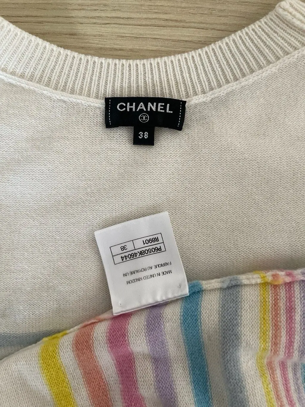 Chanel Wool Knitwear MultiColor Wool Very good - Inside View