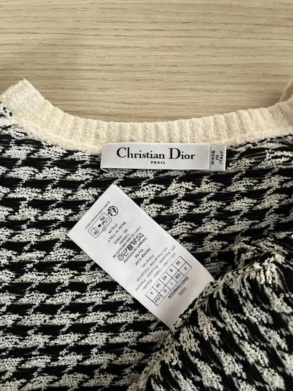 Dior 23FW Wool Knitwear MultiColor Wool Very good - Inside View