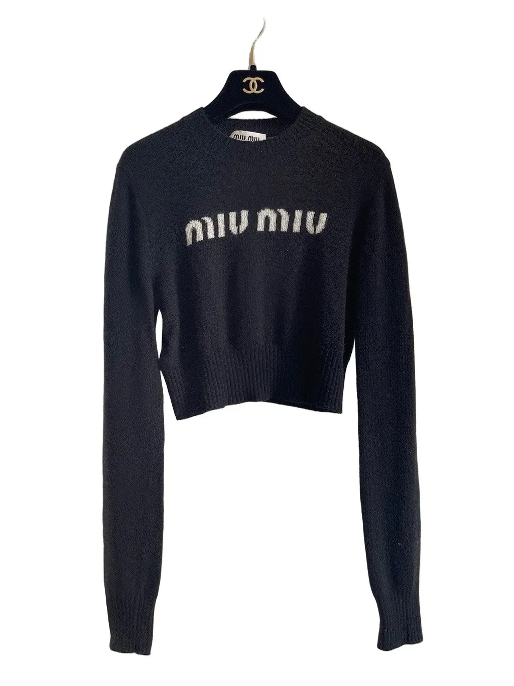 Miu Miu Black Cashmere Knitwear Black Cashmere Very good - Front View