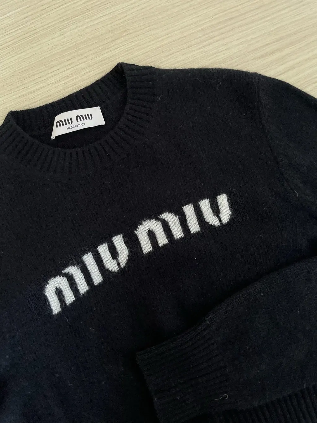 Miu Miu Black Cashmere Knitwear Black Cashmere Very good - Model View
