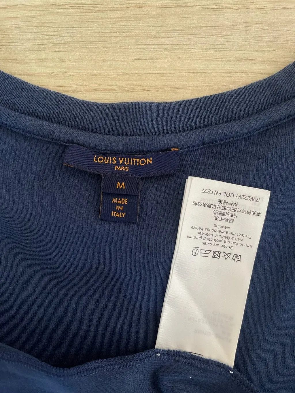 Louis Vuitton Blue Cotton Top Blue Cotton Very good - Inside View