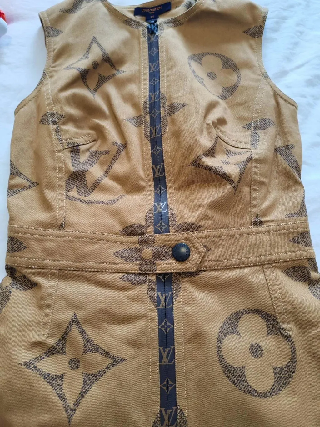 Louis Vuitton Brown Polyamide Dress Brown Polyamide Very good - Inside View