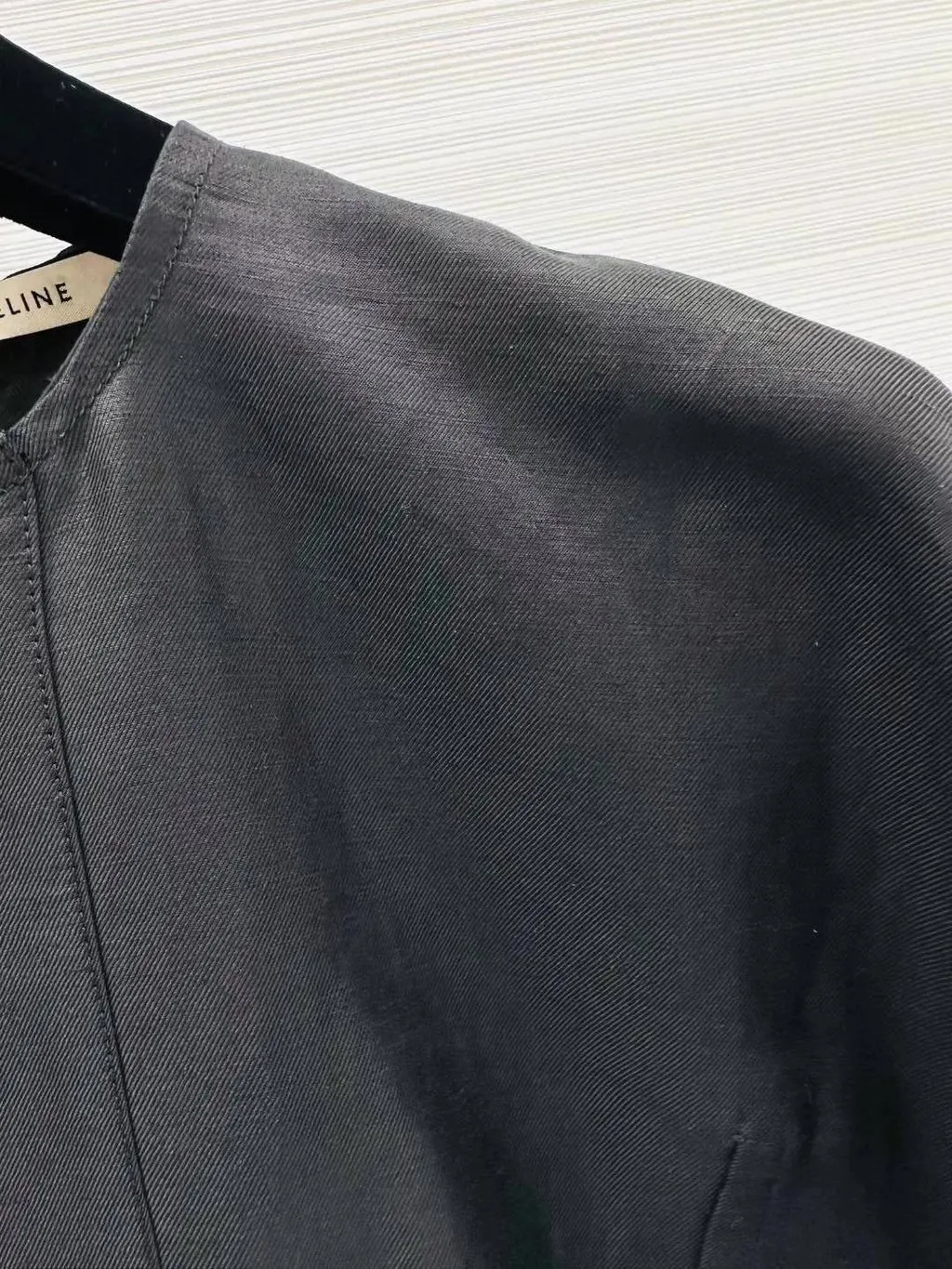 Celine Black Linen Dress Black Linen Very good - Inside View