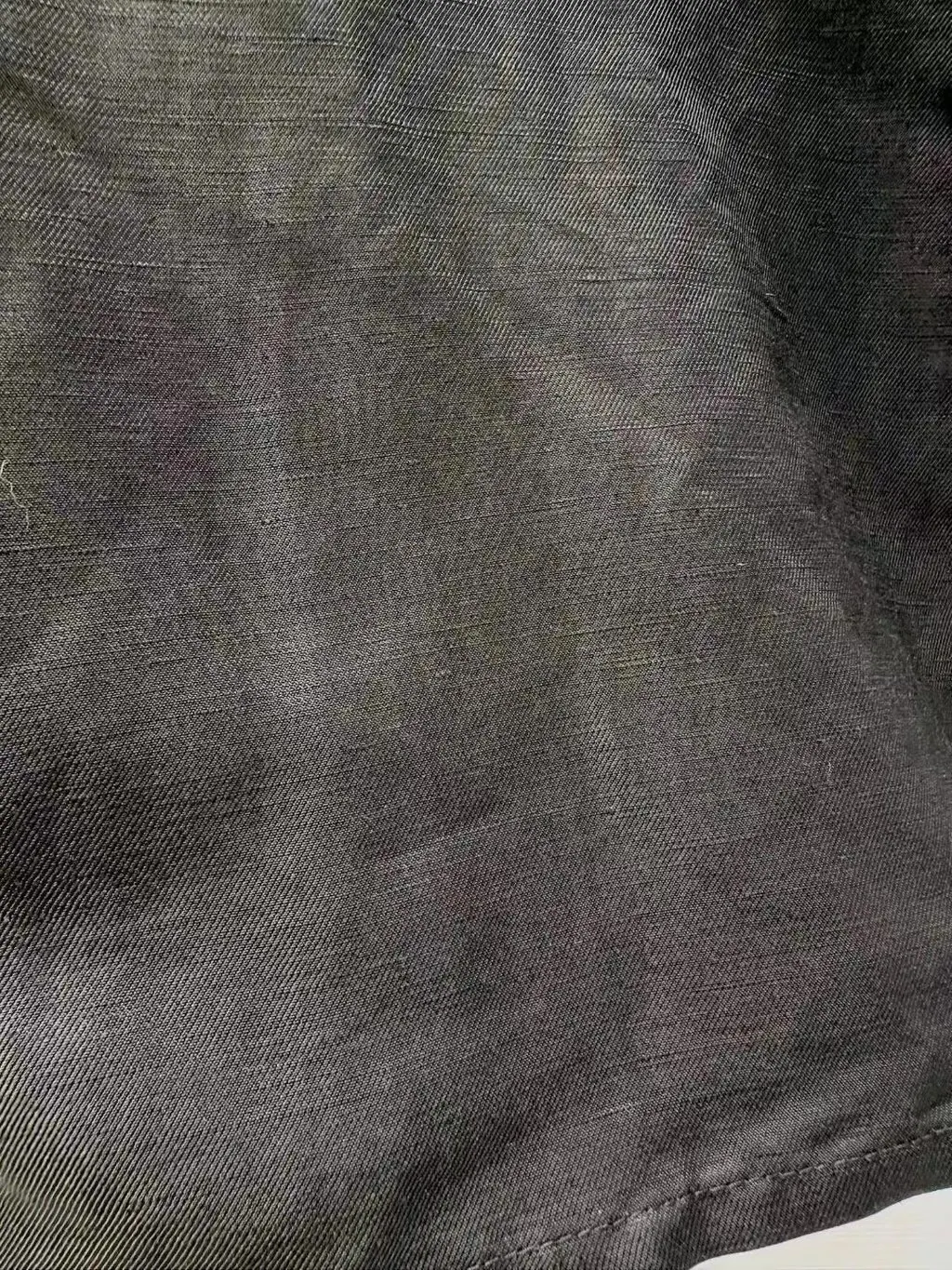 Celine Black Linen Dress Black Linen Very good - Model View