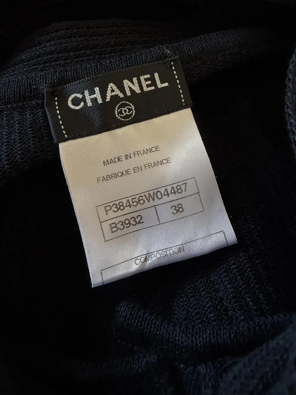 Chanel Black Silk Dress Black Silk Very good - Inside View