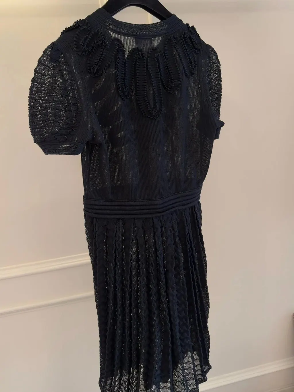 Chanel Black Silk Dress Black Silk Very good - Model View