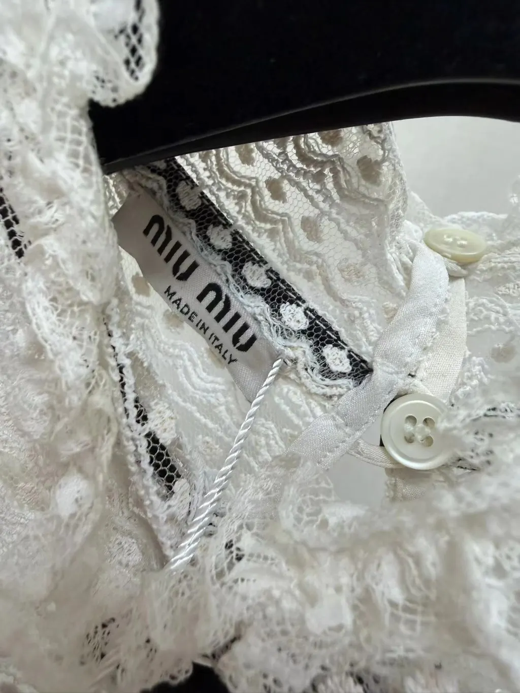 Miu Miu Lace Top MultiColor Lace Very good - Inside View