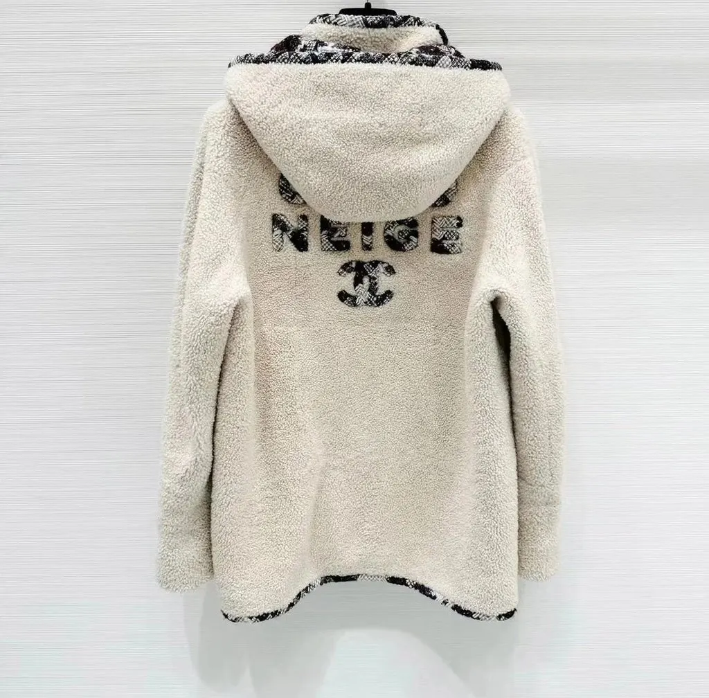Chanel Shearling Coat MultiColor Shearling Very good - Back View