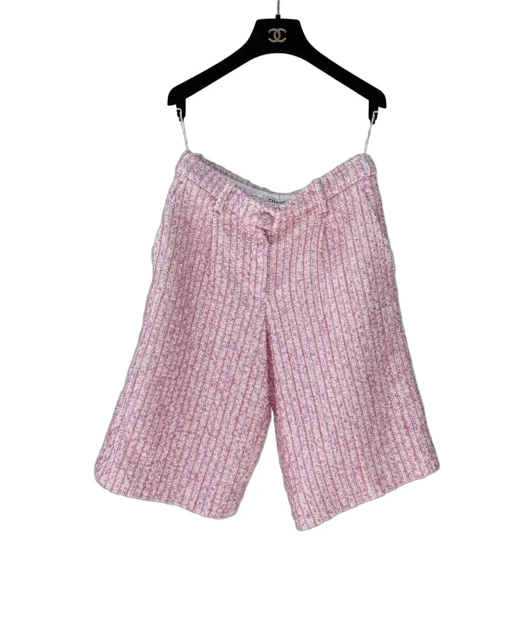 Chanel Pink Tweed Shorts