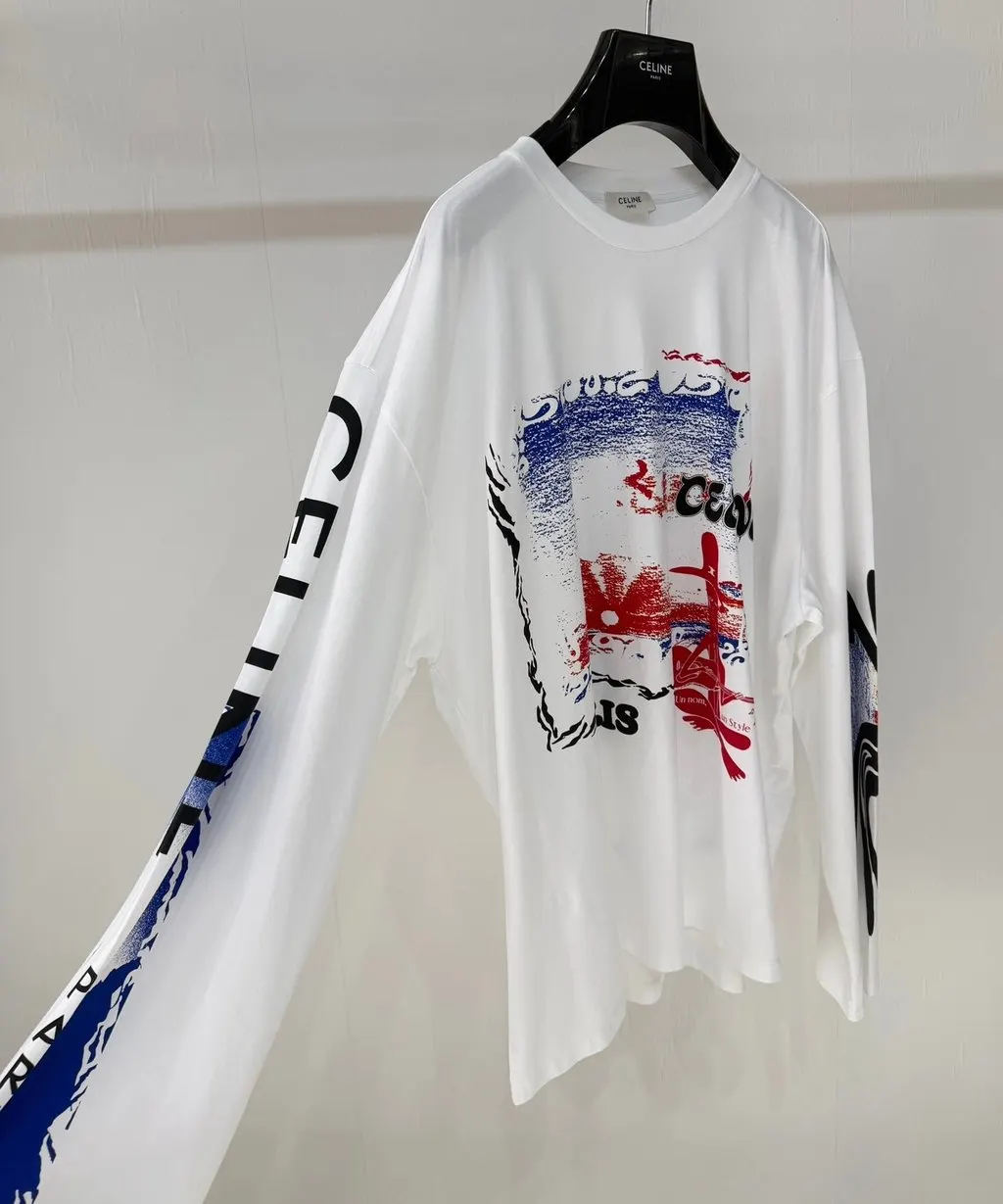 Celine White Cotton Top White Cotton Never worn - Model View