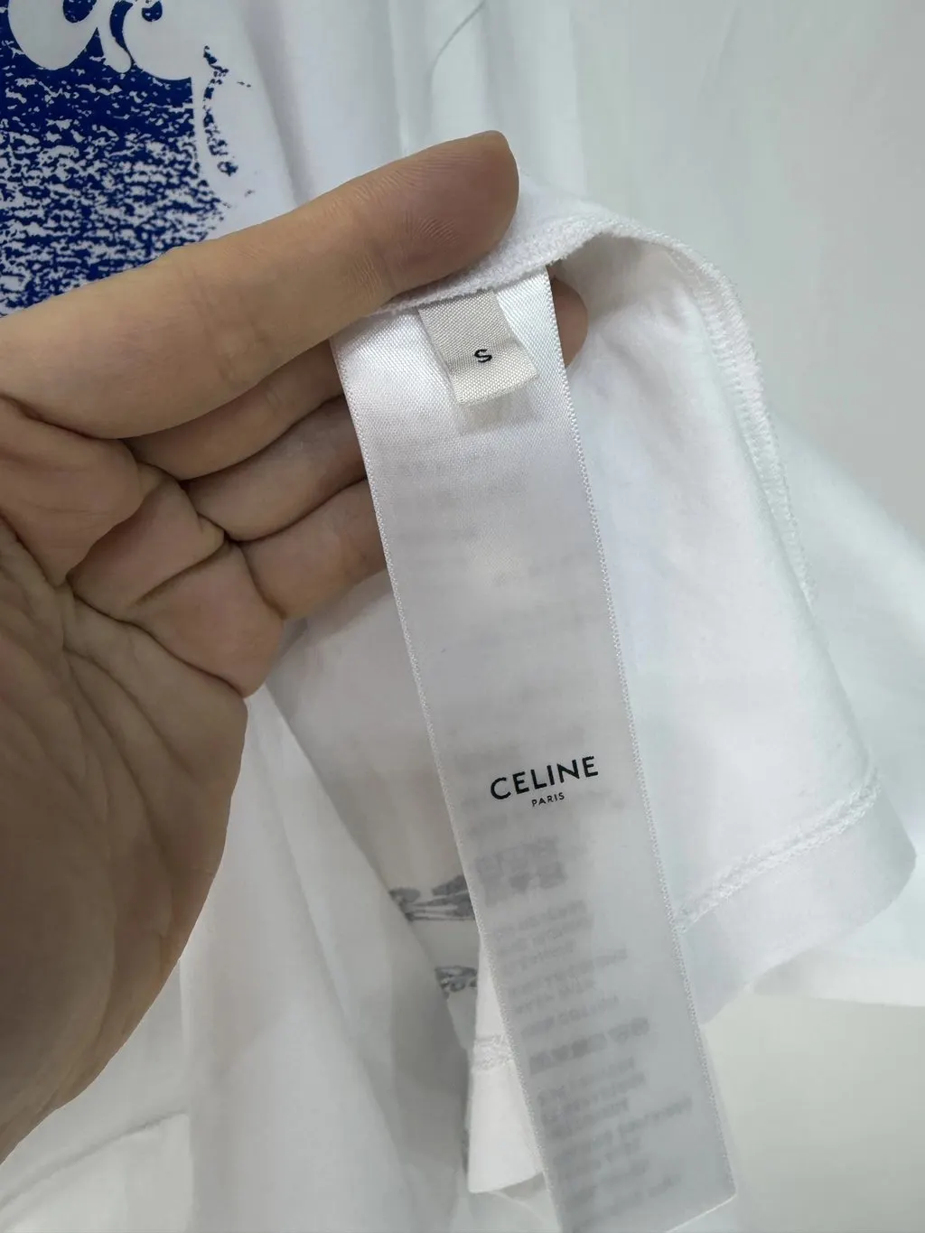 Celine White Cotton Top White Cotton Never worn - Box View