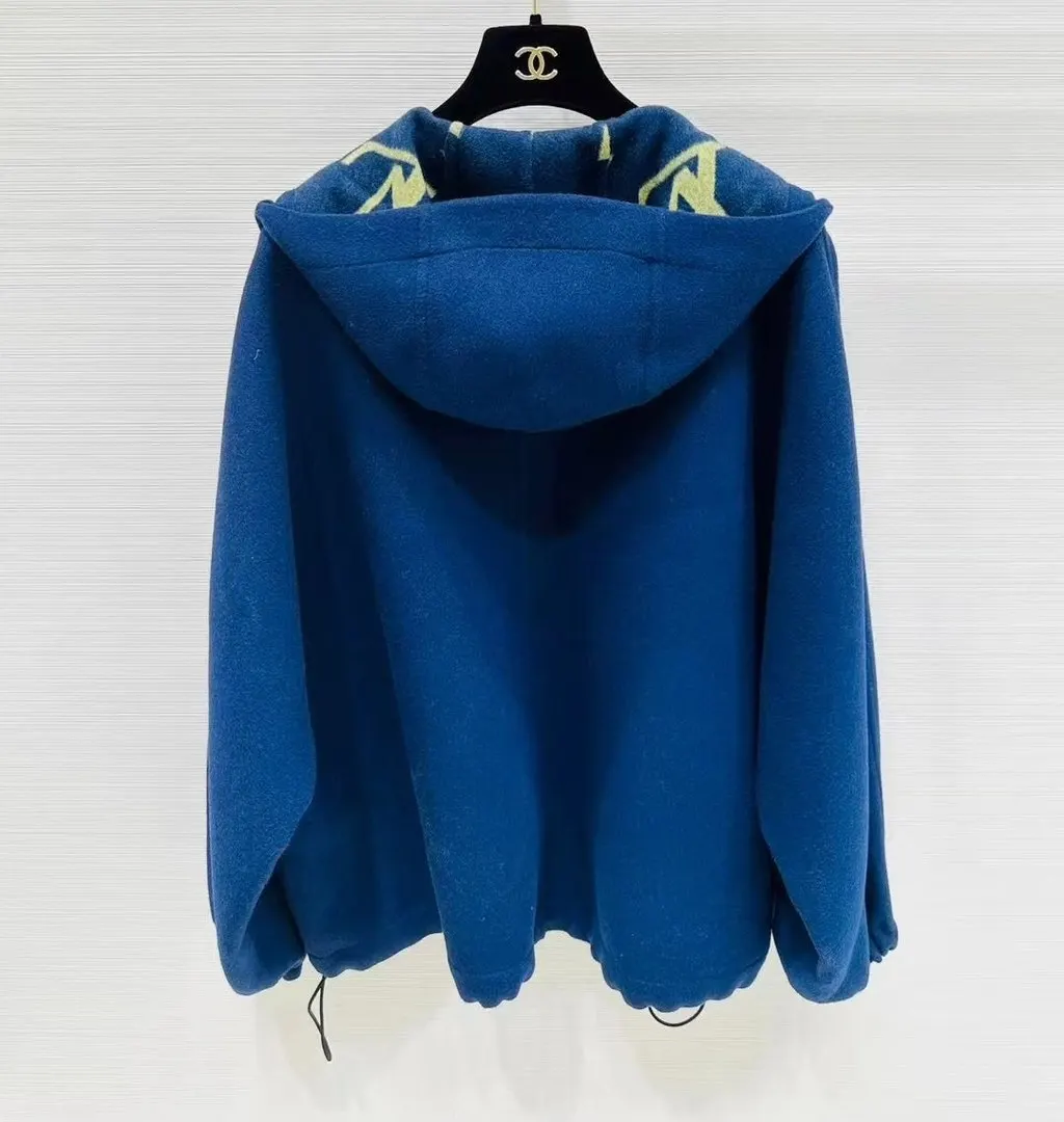 Louis Vuitton Blue Wool Jacket Blue Wool Very good - Back View