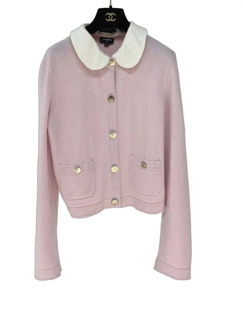Chanel Pink Cashmere Knitwear Pink Cashmere Very good - Front View