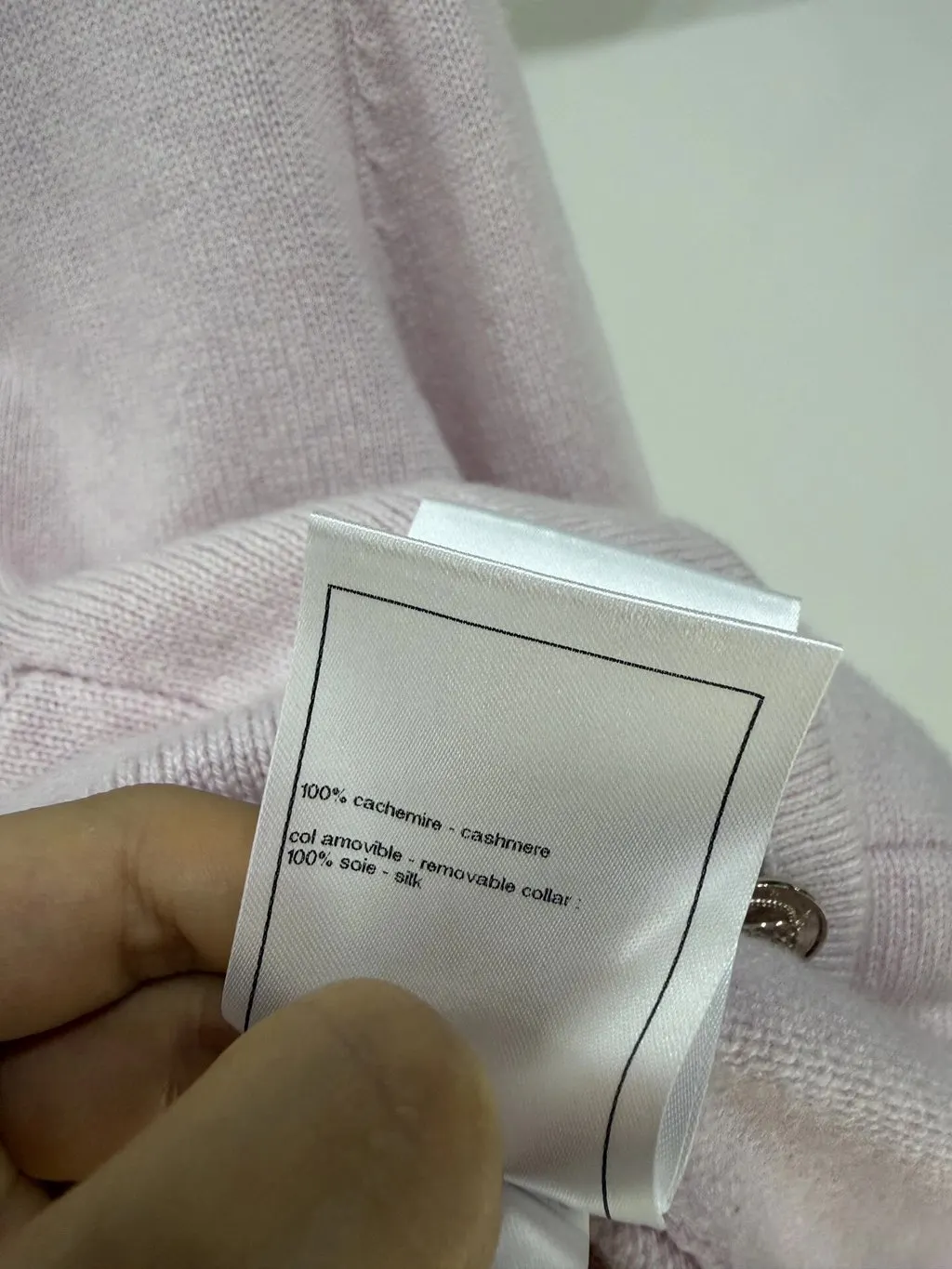 Chanel Pink Cashmere Knitwear Pink Cashmere Very good - Box View
