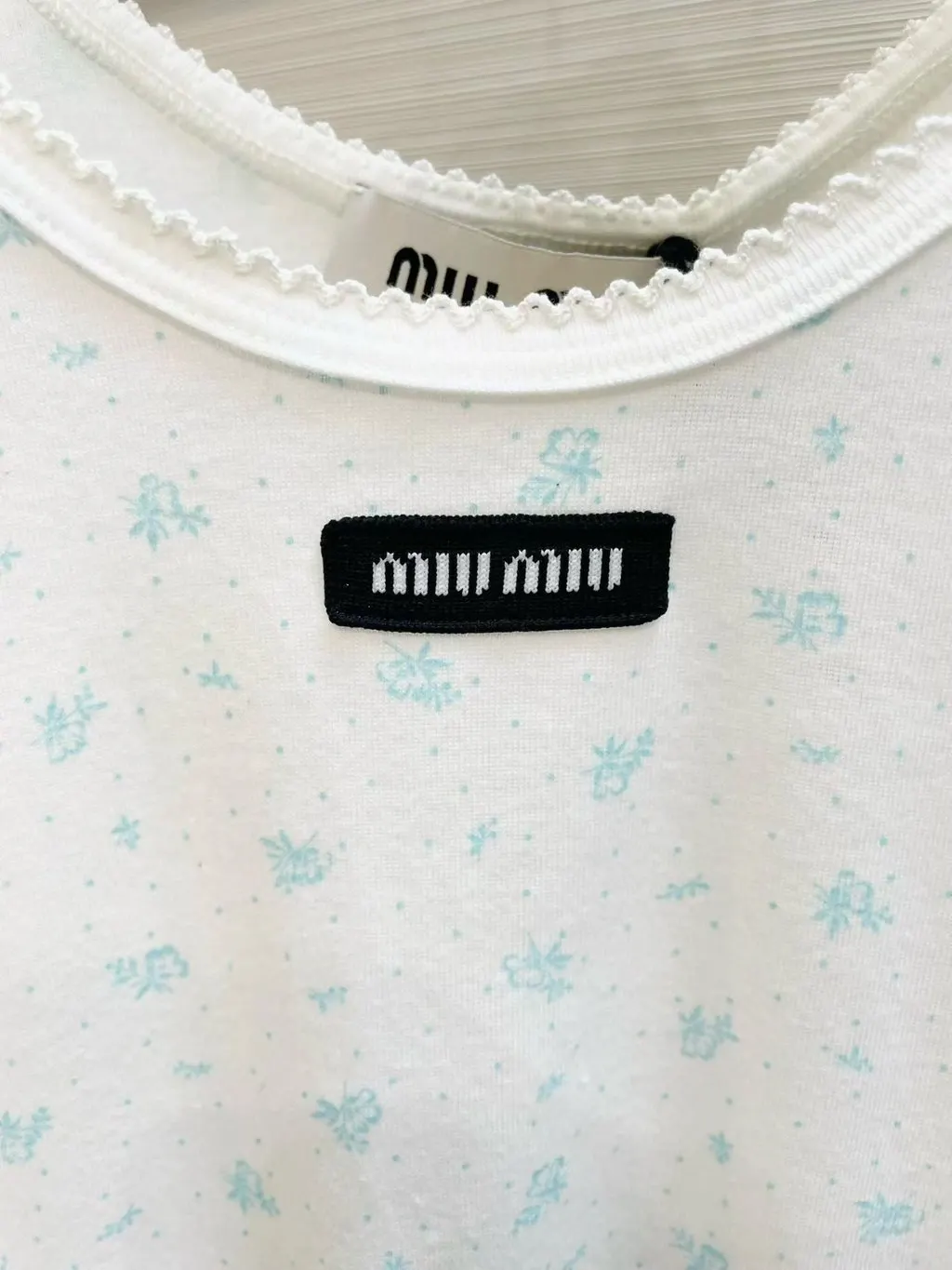 Miu Miu White Cotton Top White Cotton Very good - Inside View
