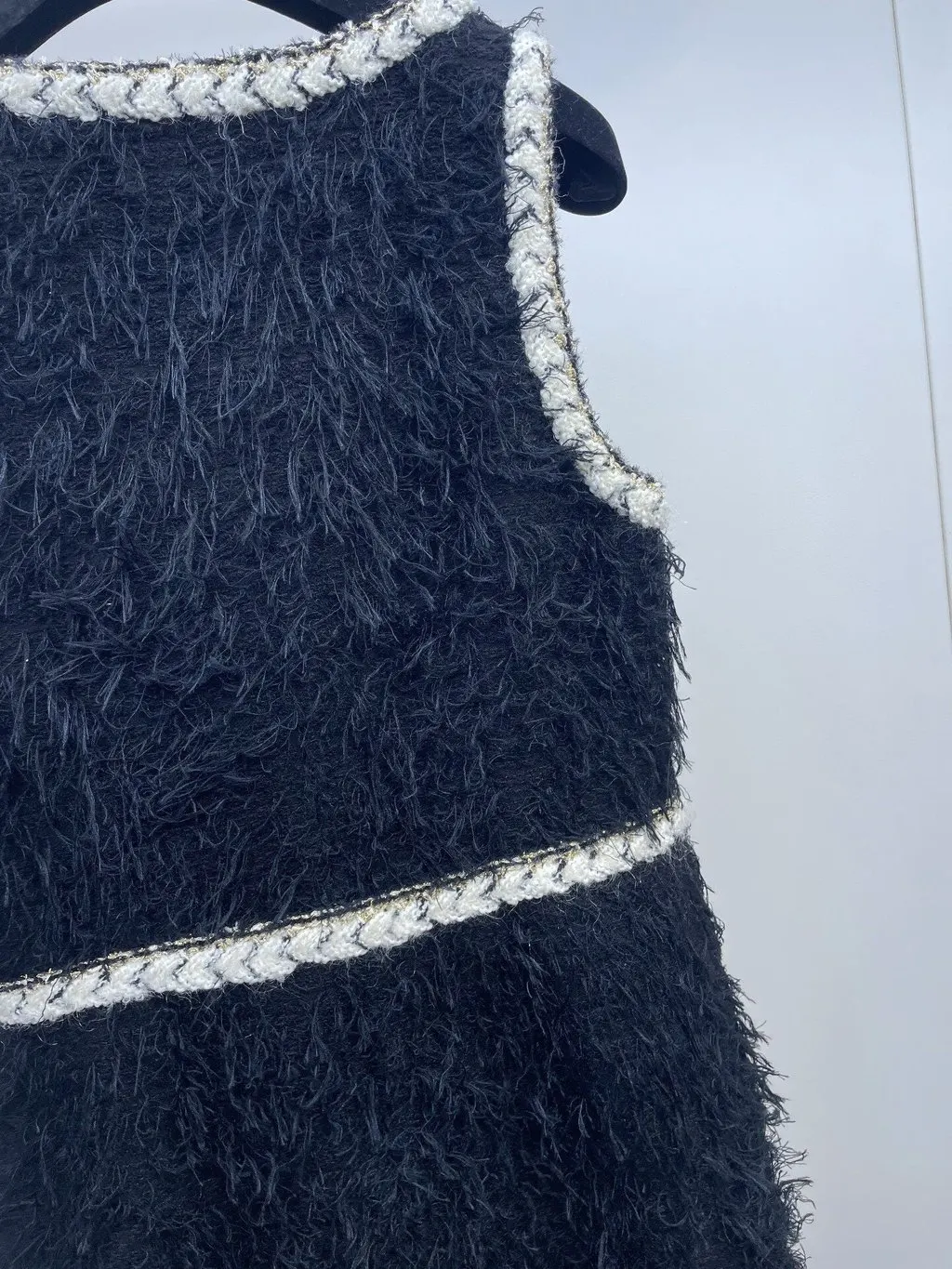 Chanel Black Wool Dress Black Wool Very good - Inside View