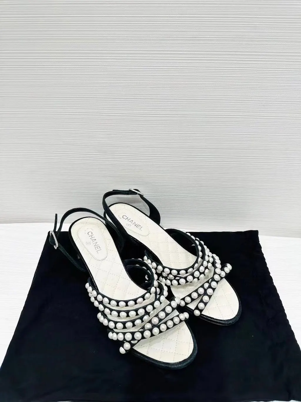 Chanel Leather Sandals MultiColor Leather Very good - Back View