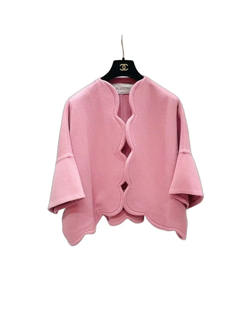 Valentino Pink Wool Coat