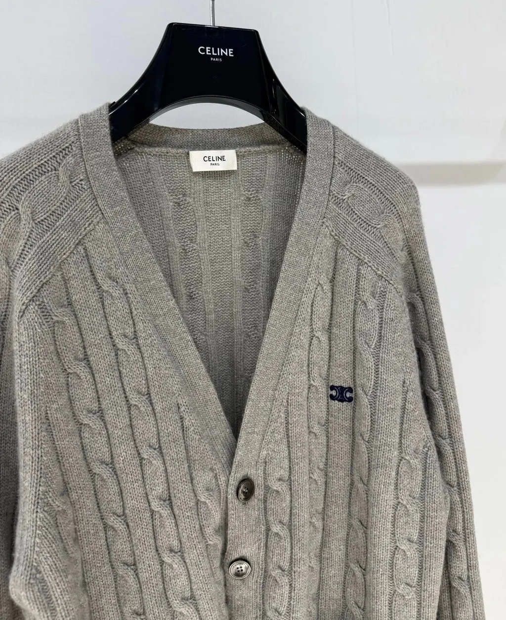 Celine Grey Cashmere Knitwear Grey Cashmere Very good - Back View